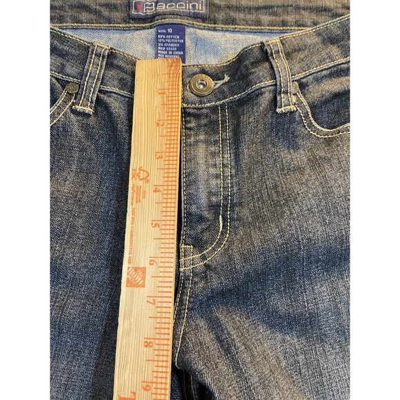 Baccini Jean Shorts Womens Size 10 Heavy Cotton Stretch  Textured Back Pockets - Picture 3 of 7